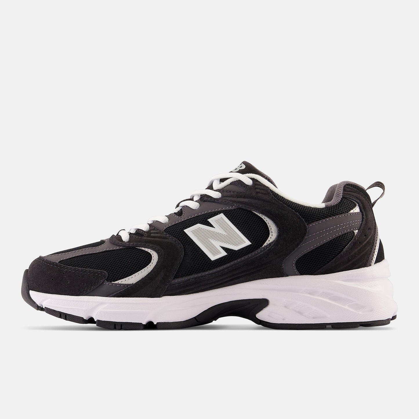 New Balance 530 Black With Magnet And Silver Metallic