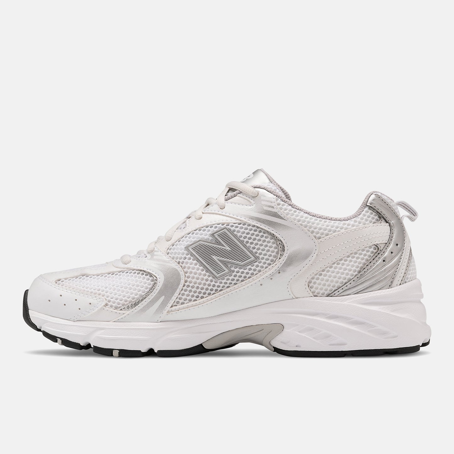 New Balance 530 Nb White With Silver Metallic