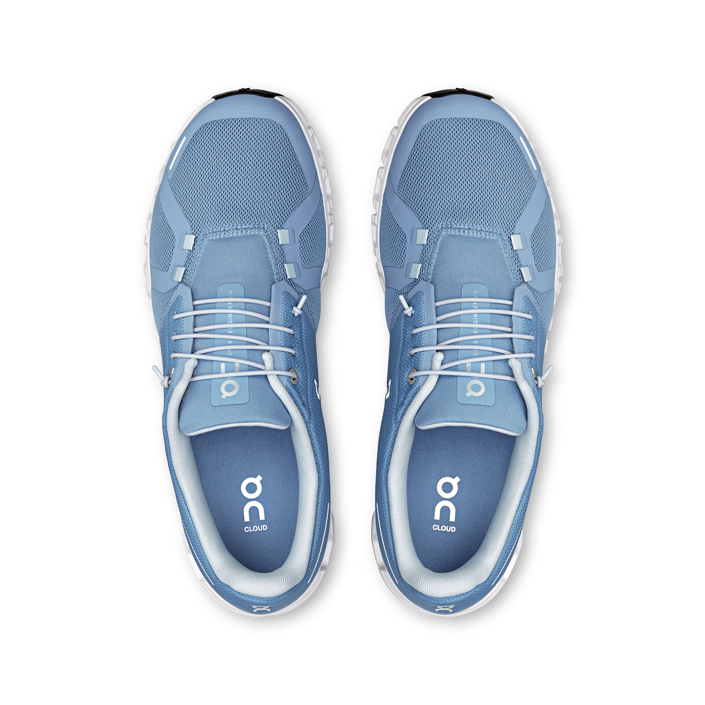 On Running Cloud 6 Chambray | White