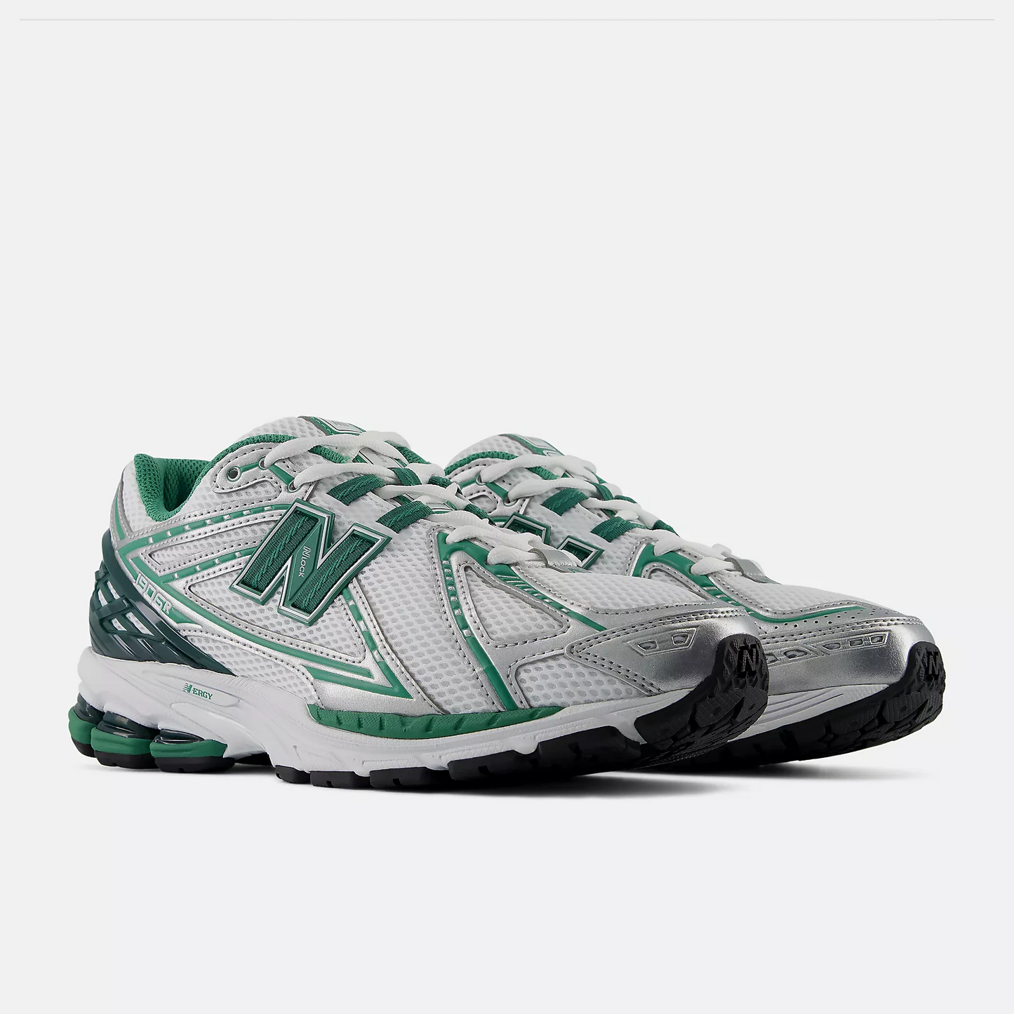 New Balance 1906R White with Nordic Green