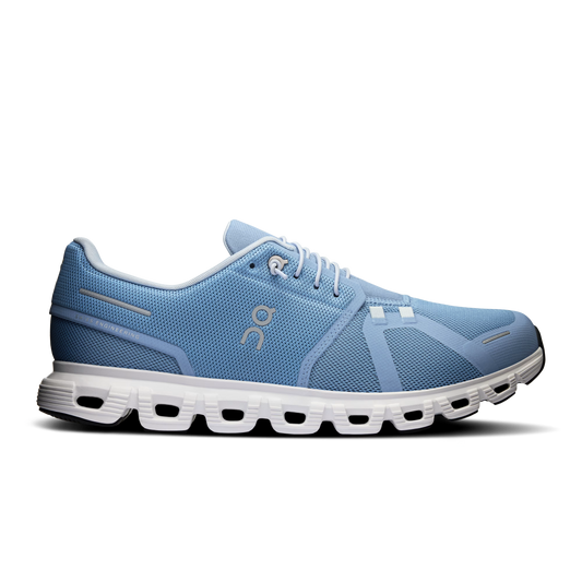On Running Cloud 6 Chambray | White