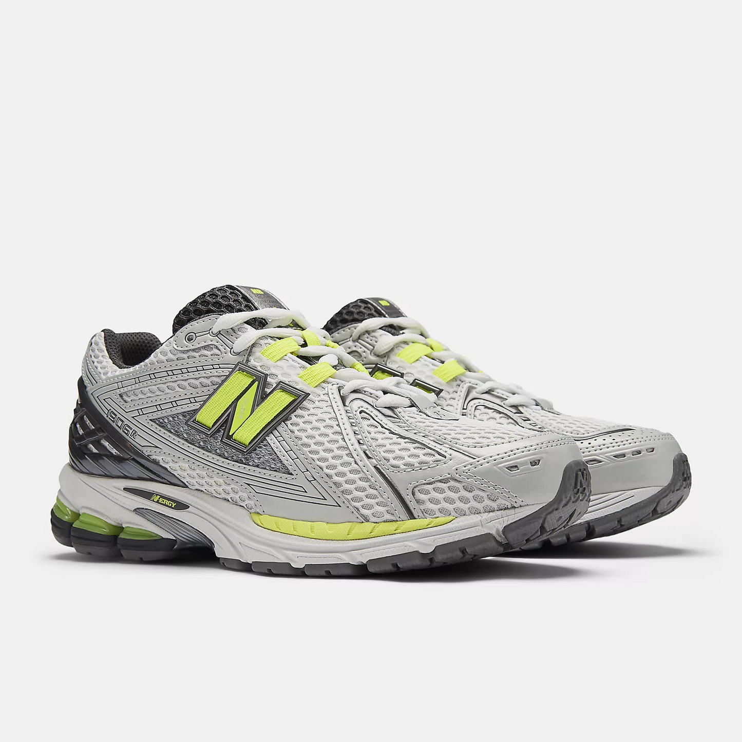New Balance 1906R Light Silver Metallic with Alkaline Green