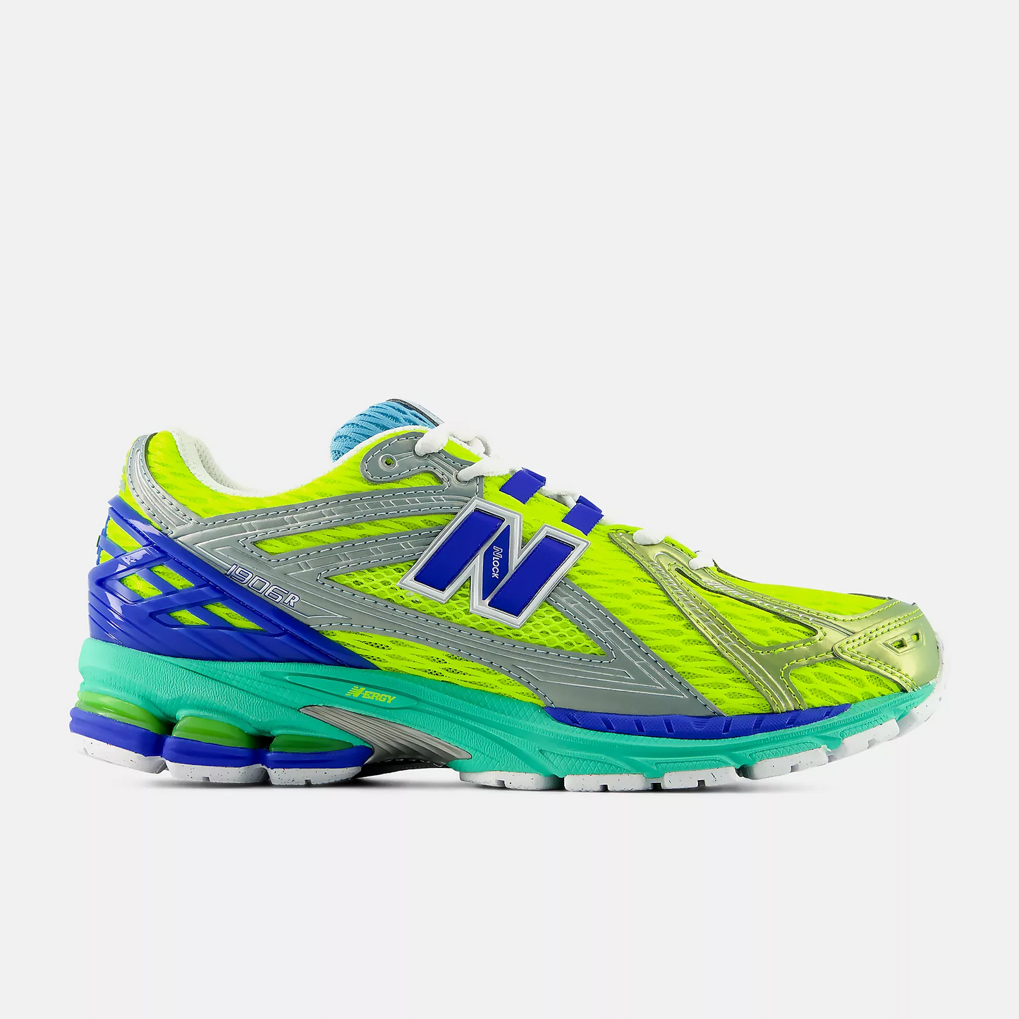 New Balance 1906R Alkaline Green with Blue Bird