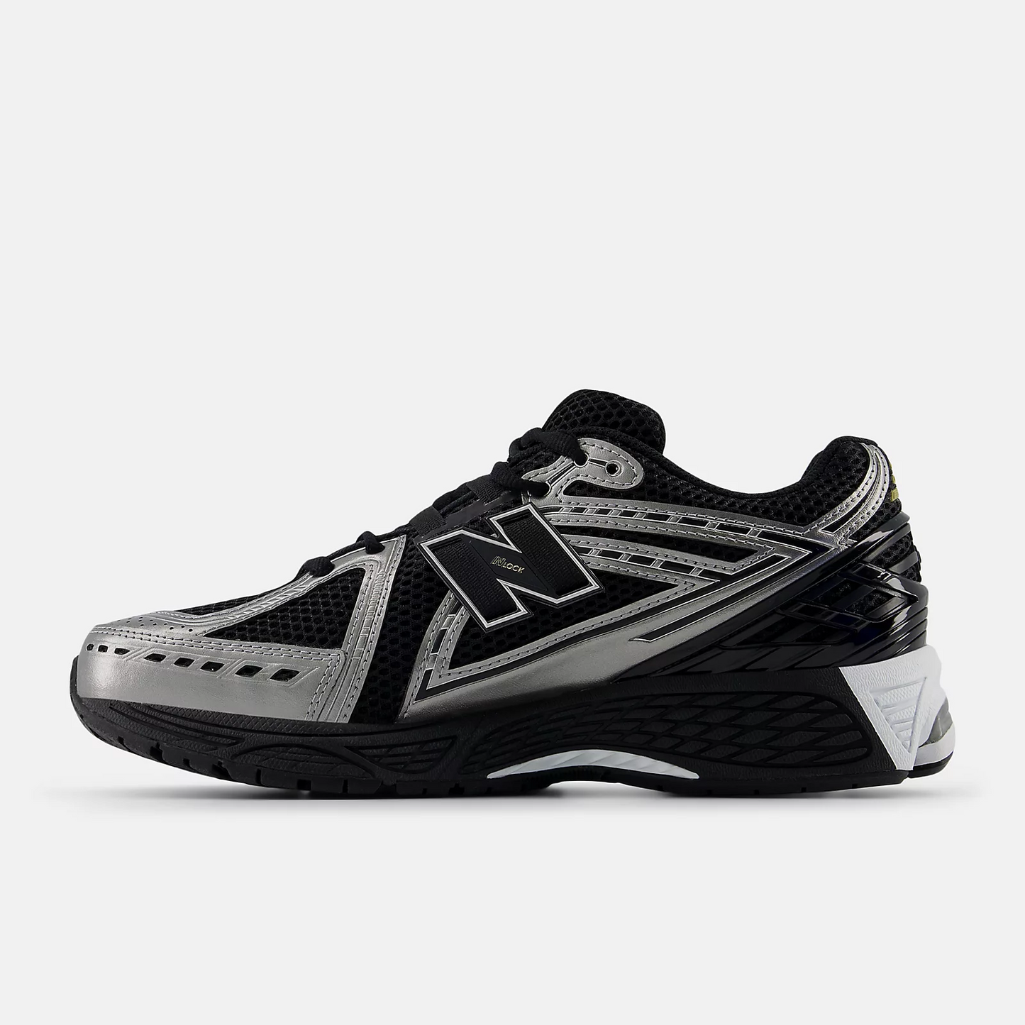New Balance 1906R Black with Dark Silver Metallic and Gold Metallic