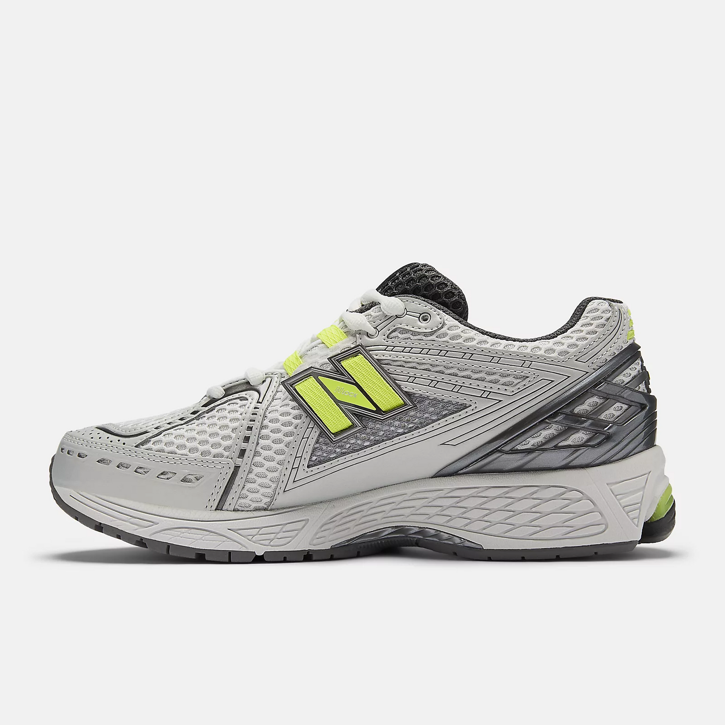 New Balance 1906R Light Silver Metallic with Alkaline Green