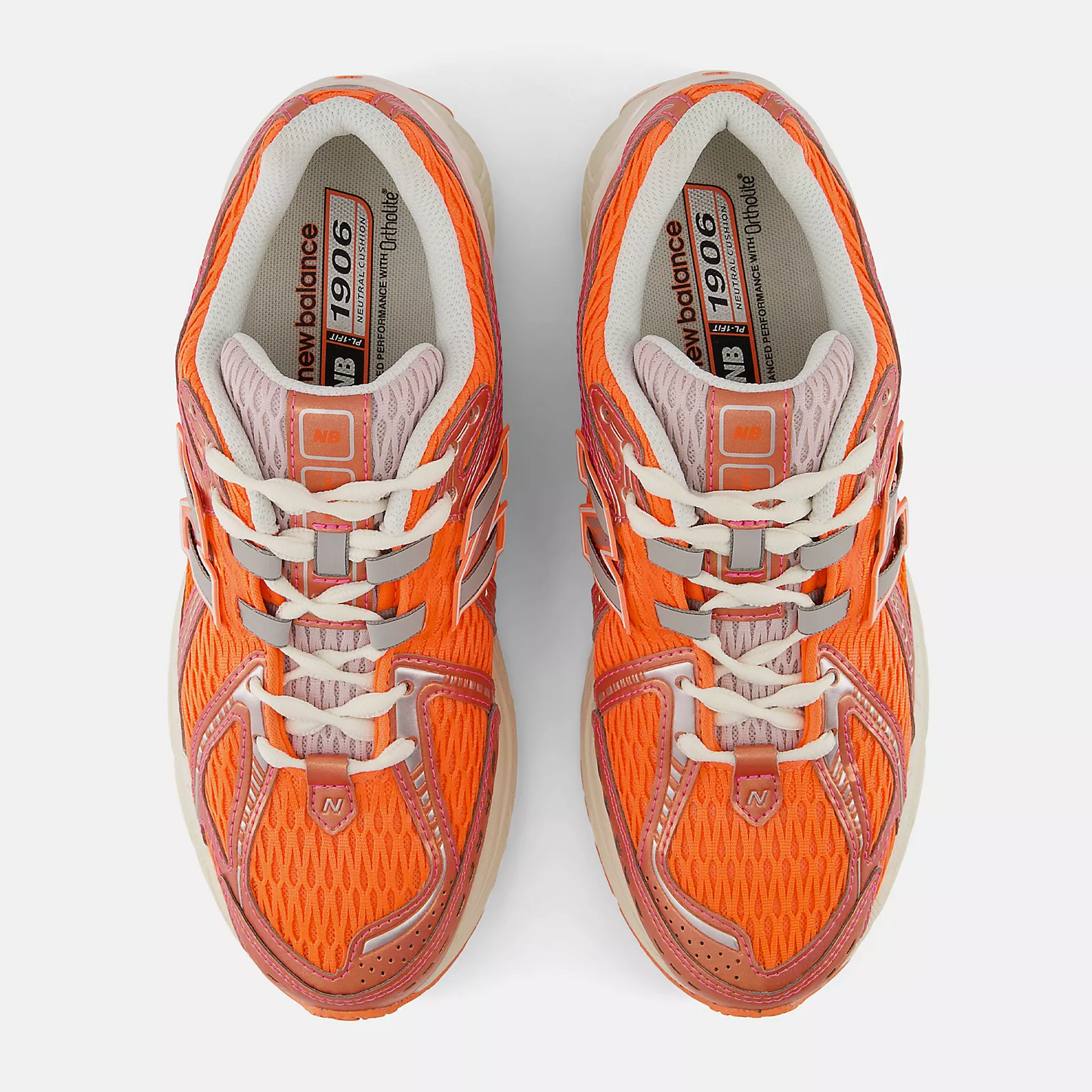 New Balance 1906R Tangerine Heat with Stone Pink