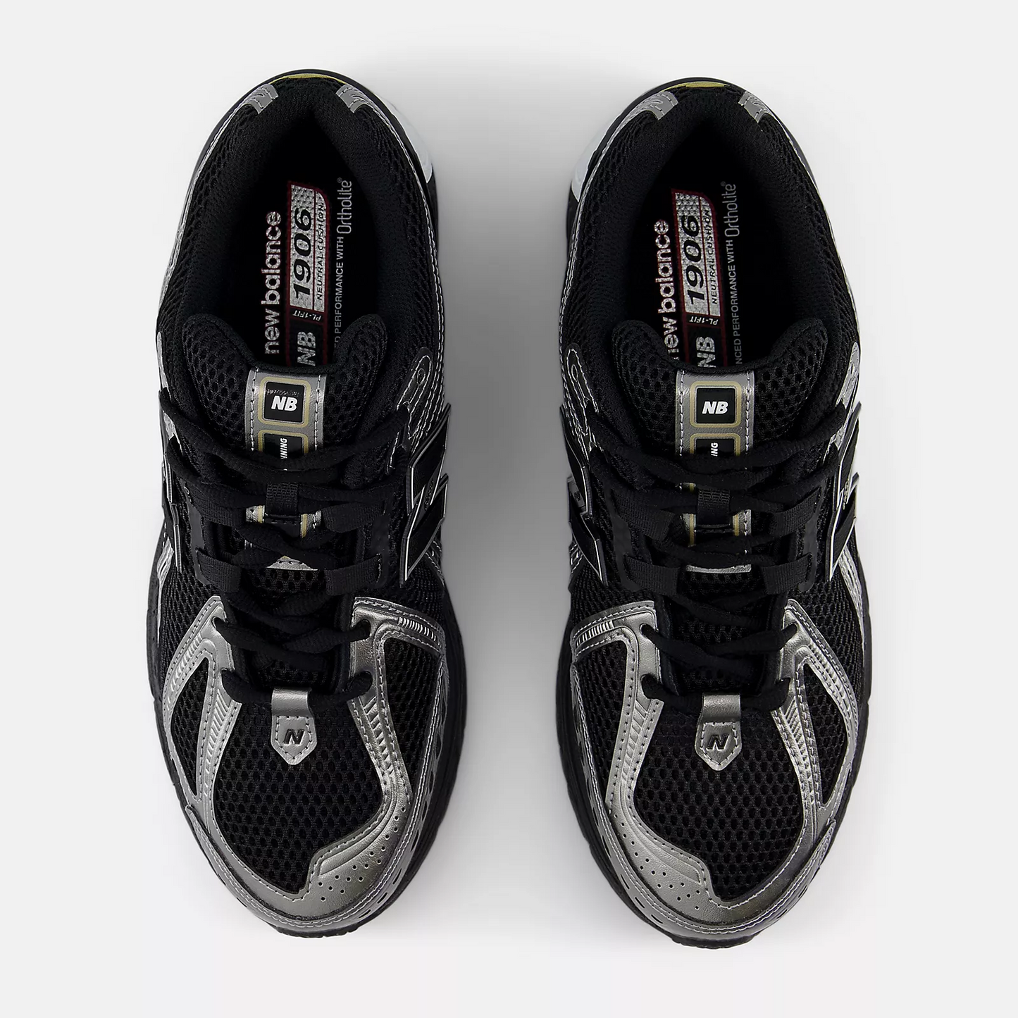 New Balance 1906R Black with Dark Silver Metallic and Gold Metallic