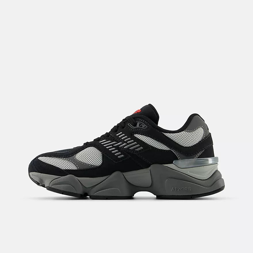 New Balance 9060 Lace Big Kids Black with Castlerock