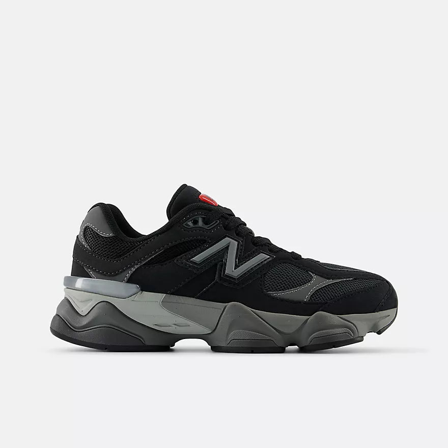 New Balance 9060 Lace Big Kids Black with Castlerock
