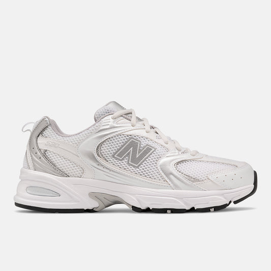 New Balance 530 Nb White With Silver Metallic