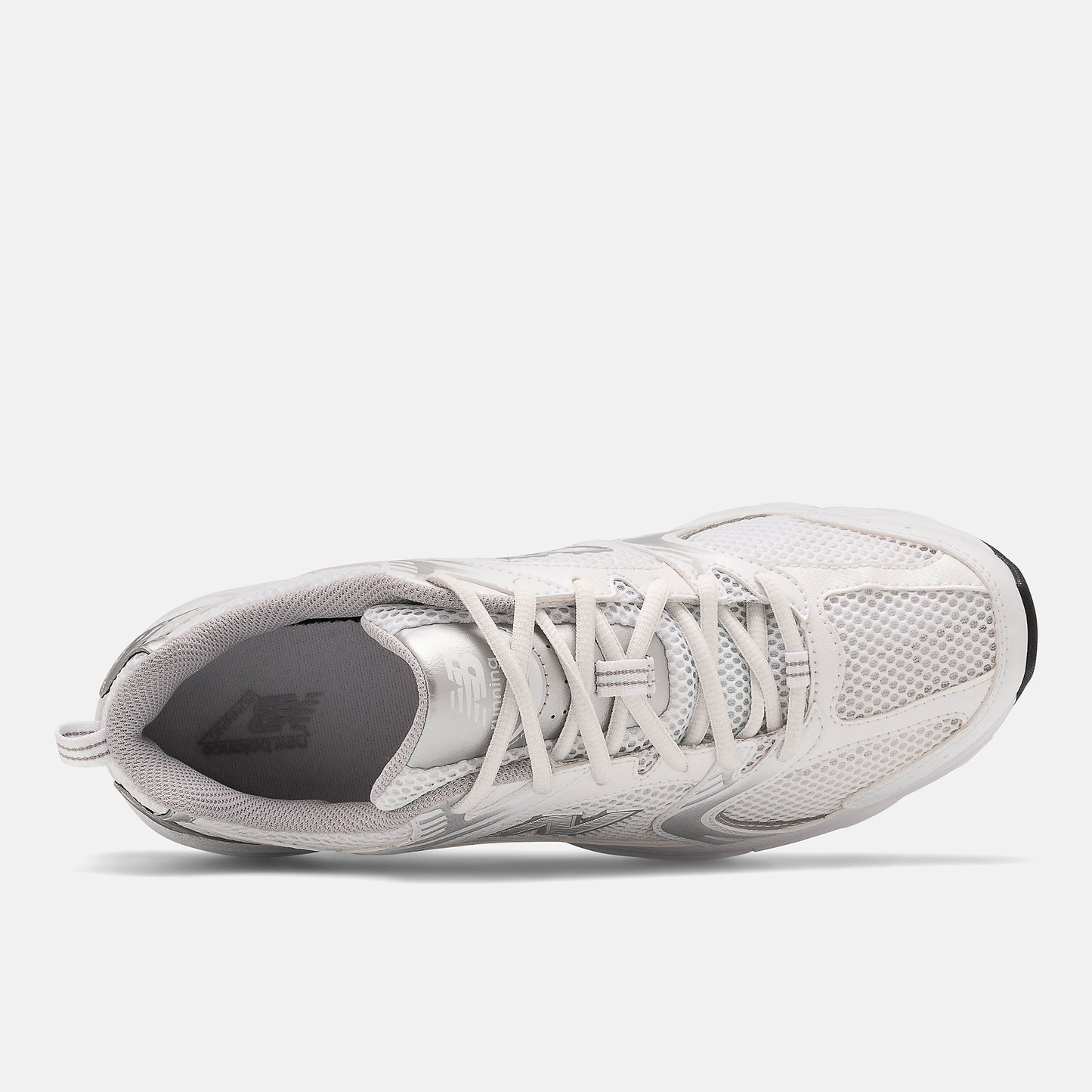 New Balance 530 Nb White With Silver Metallic