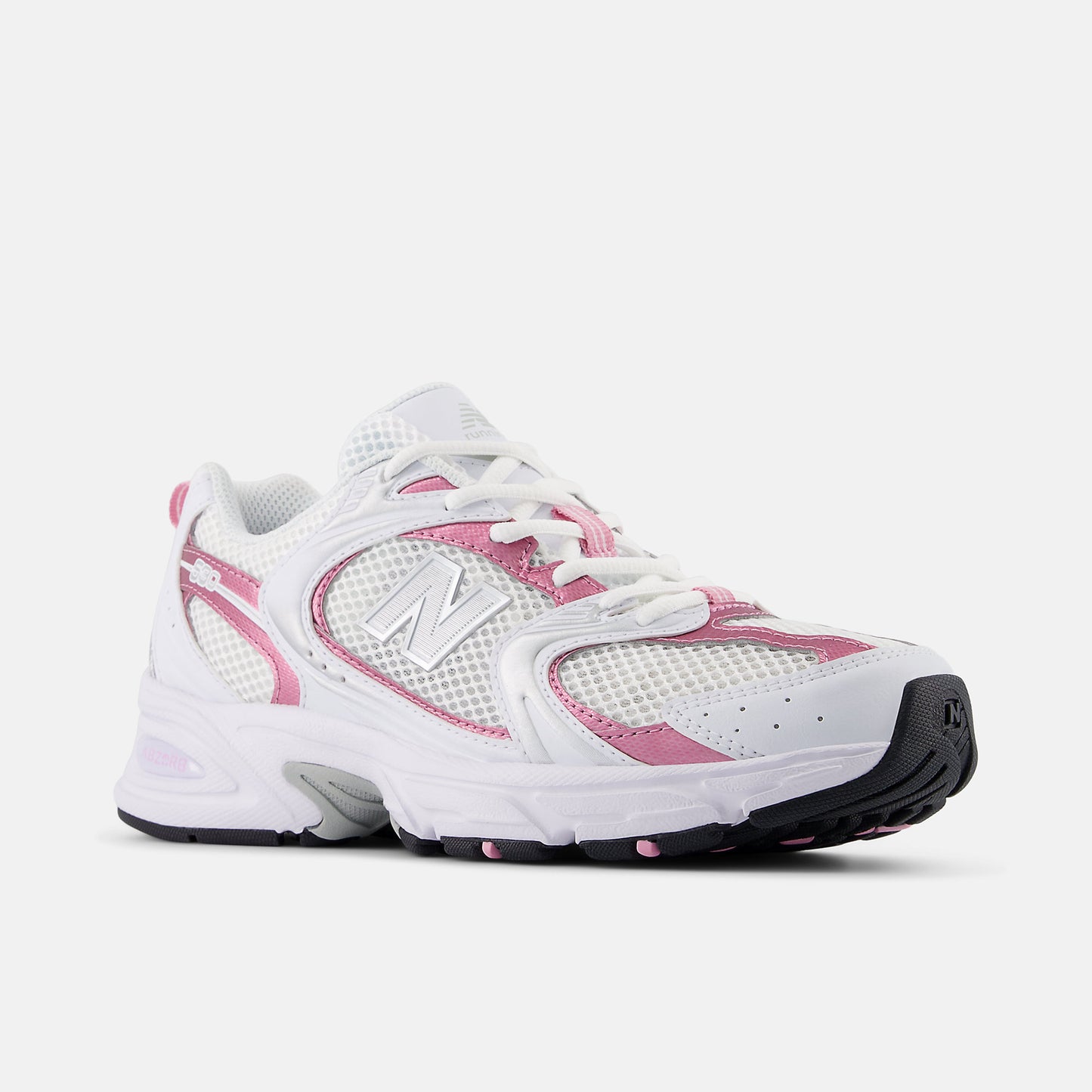New Balance 530 White With Pink Sugar And Silver Metallic