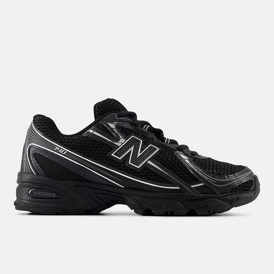New Balance 740 Black with Silver Metallic
