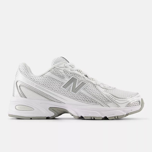 New Balance 740 White with Metallic Silver and Reflection