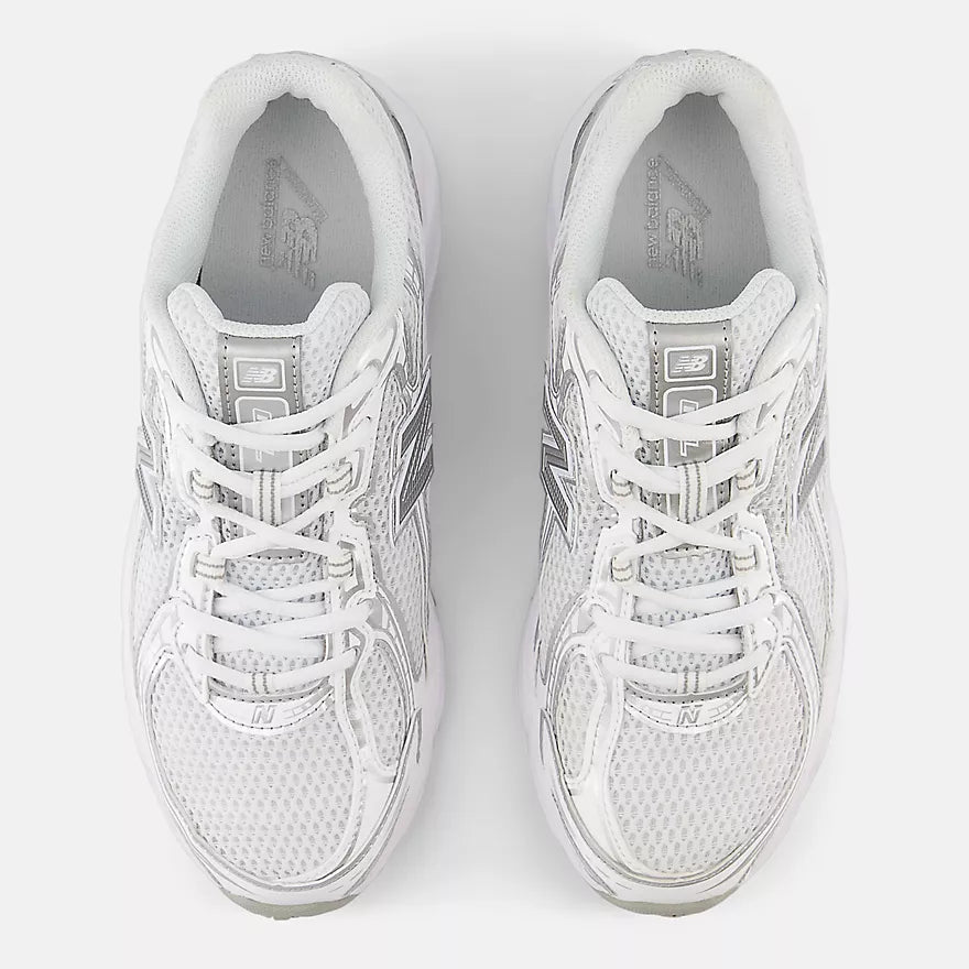 New Balance 740 White with Metallic Silver and Reflection