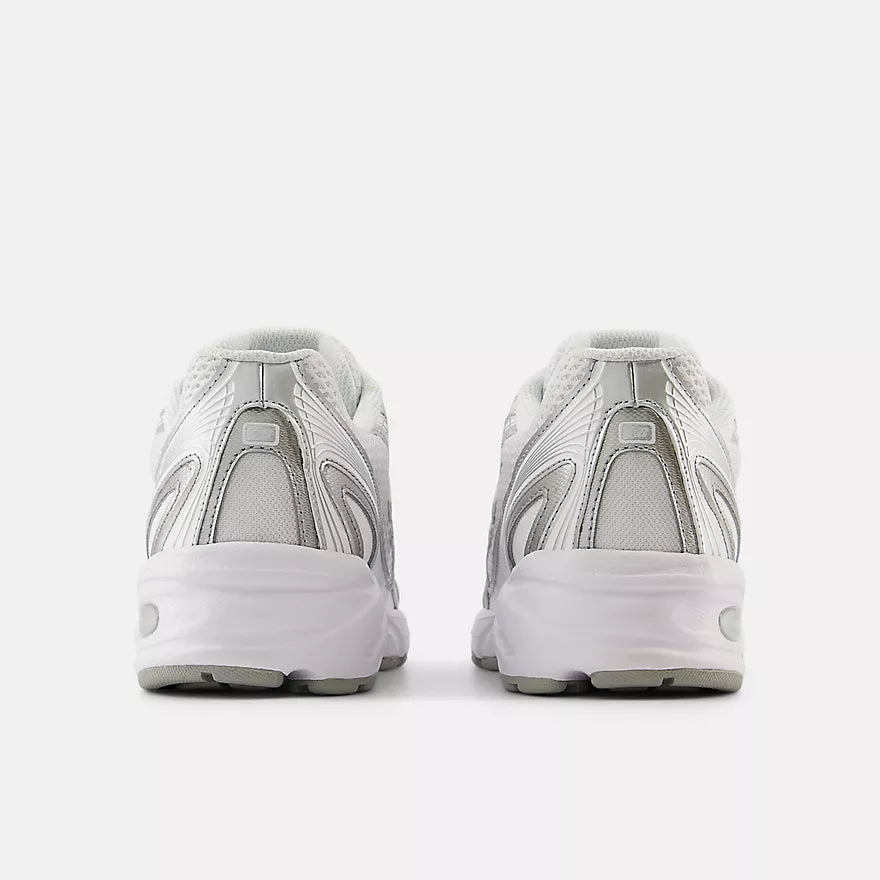 New Balance 740 White with Metallic Silver and Reflection