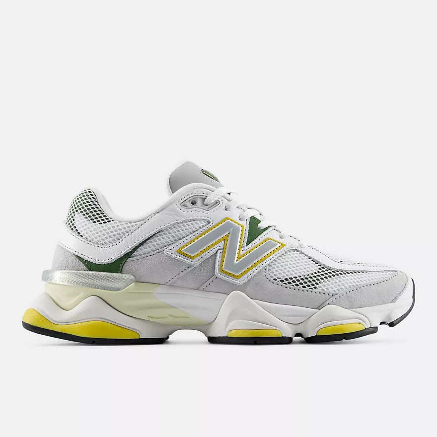 New Balance 9060 White with Apollo Gold
