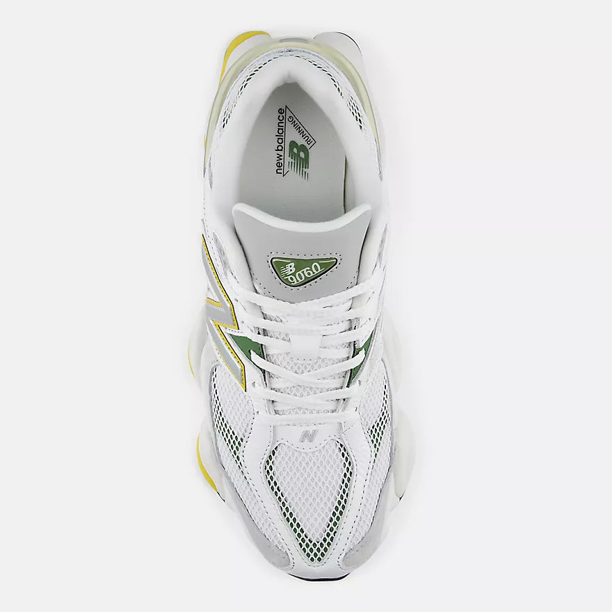 New Balance 9060 White with Apollo Gold