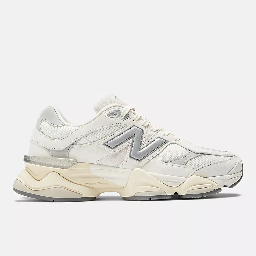 New Balance 9060 Sea Salt with Concrete and Silver Metallic