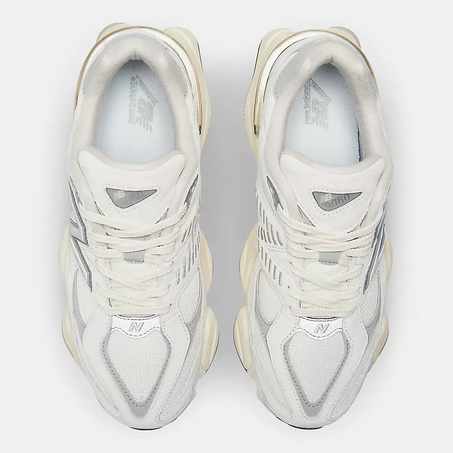 New Balance 9060 Sea Salt with Concrete and Silver Metallic